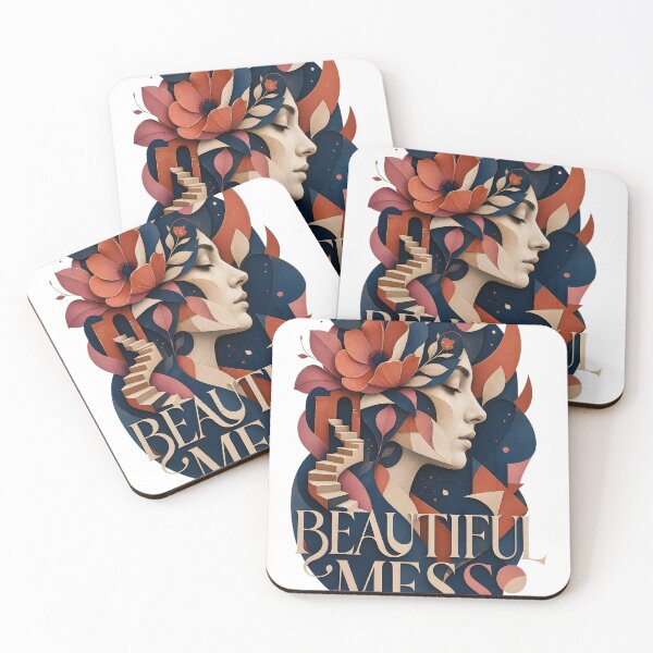 Item preview, Beautiful Mess - Abstract Botanical Face Art designed and sold by SVox.