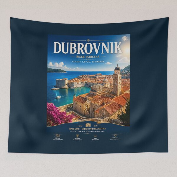 Item preview, Vintage Dubrovnik - Croatia Poster designed and sold by GoodOldVintage.