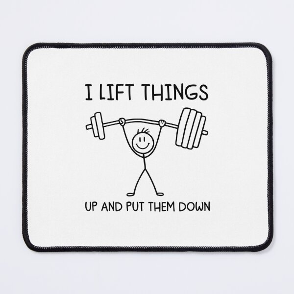 Item preview, I Lift Things up and Put Them Down Funny Lifting Pump Cover Gym Humor designed and sold by gunaone-design.