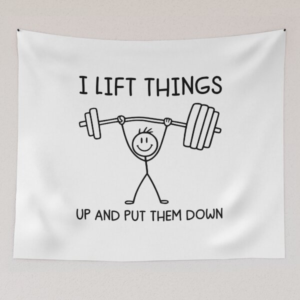 Item preview, I Lift Things up and Put Them Down Funny Lifting Pump Cover Gym Humor designed and sold by gunaone-design.