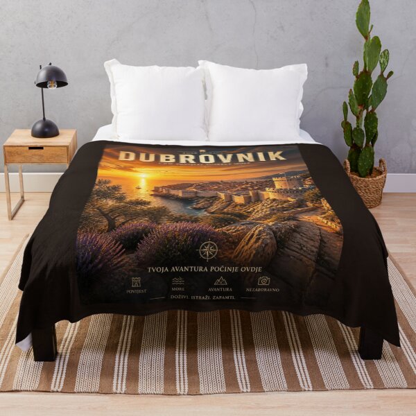 Item preview, Vintage Dubrovnik - Croatia Poster designed and sold by GoodOldVintage.