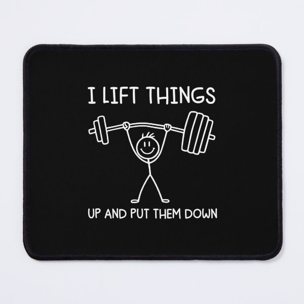 Item preview, I Lift Things up and Put Them Down Funny Lifting Pump Cover Gym Humor designed and sold by gunaone-design.