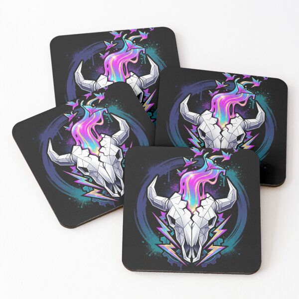Item preview, Neon Flame Bull Skull   designed and sold by Realproplyai.