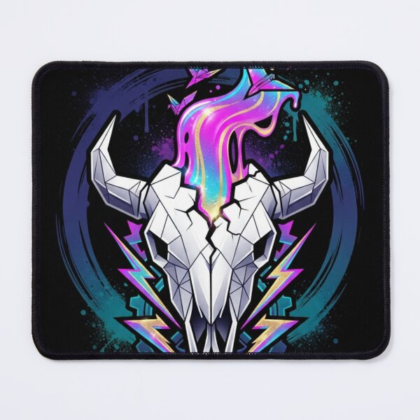 Item preview, Neon Flame Bull Skull   designed and sold by Realproplyai.