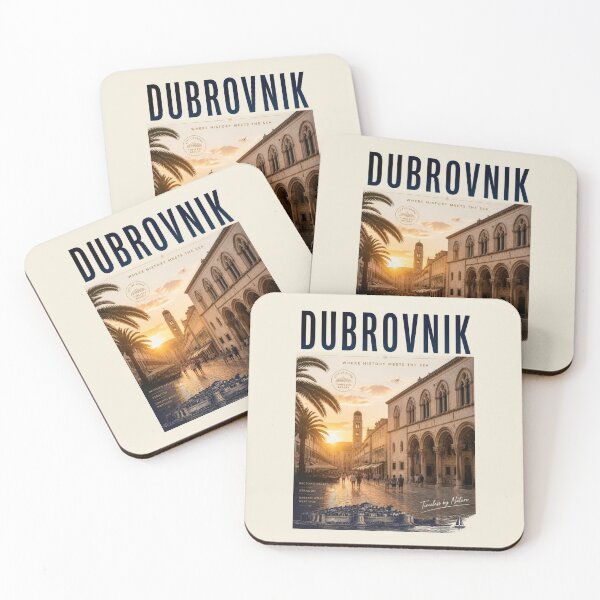 Item preview, Vintage Dubrovnik - Croatia Poster designed and sold by GoodOldVintage.