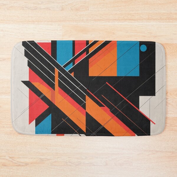 Item preview, Abstract Geometric Constructivist Art | Bauhaus Modern Shapes | Bold Color Architectural Design designed and sold by semenol.