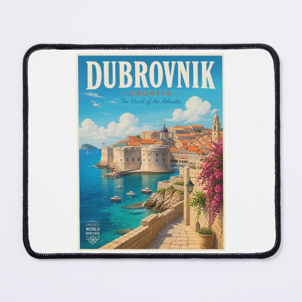 Item preview, Vintage Dubrovnik - Croatia Poster designed and sold by GoodOldVintage.