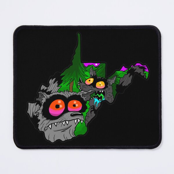 Item preview, West Virginia Trash Panda Sticker | Crazy Raccoon State Outline Art designed and sold by Let There Be Art Studio.