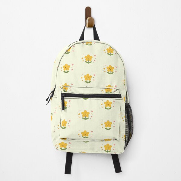 Item preview, Cute Kawaii Yellow Flower Smiling Daisy Sparkles Hearts Aesthetic designed and sold by Rehnair.