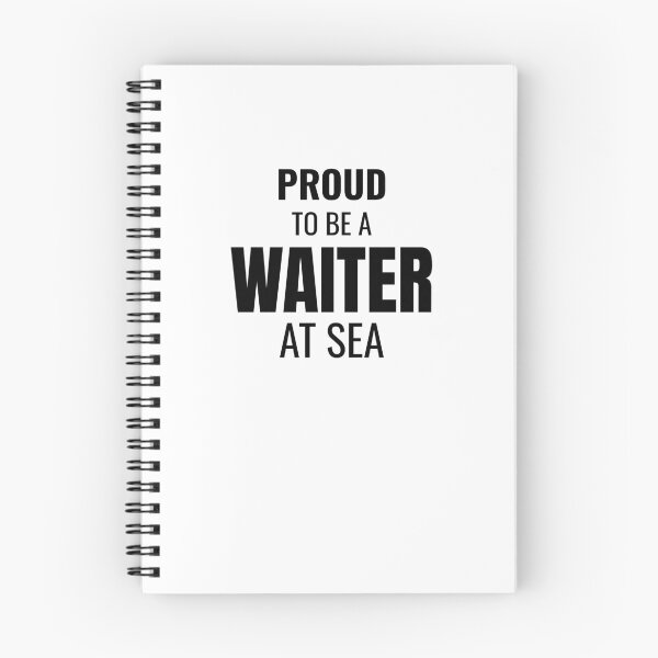 Item preview, Proud to be a Waiter at Sea (Black) designed and sold by ShipCrewNation.
