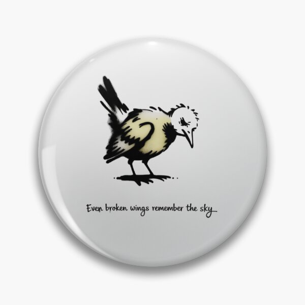Item preview, Banksy - even broken wings remember the sky designed and sold by 123ks.