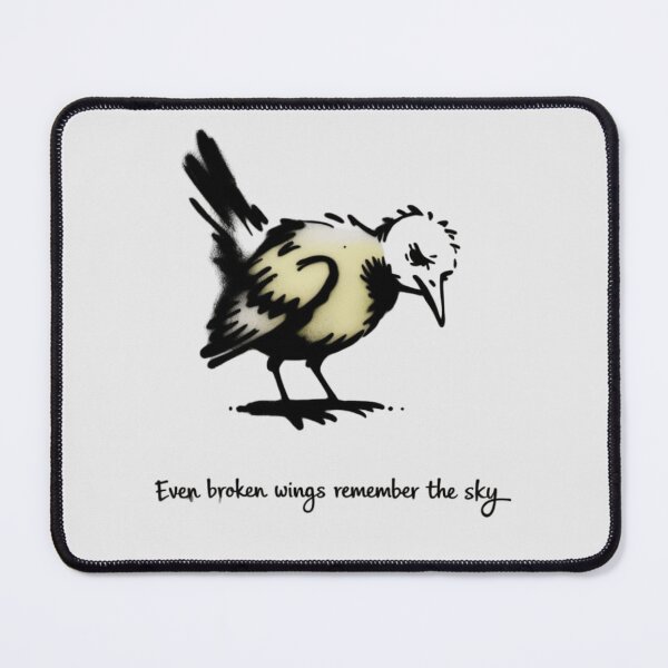 Item preview, Banksy - even broken wings remember the sky designed and sold by 123ks.