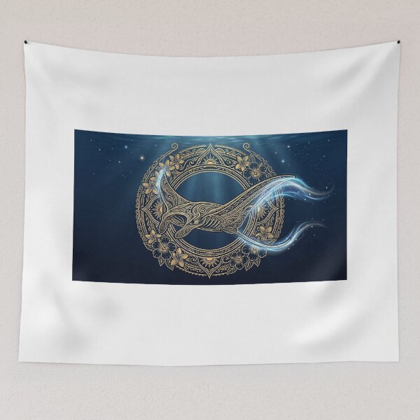 Item preview, Manta Ray Blue Luminous Glow designed and sold by Hawaii26.
