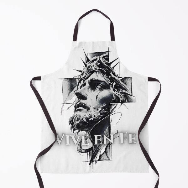 Item preview, Vive en Fe – Design Jesús Corona de Espinas Cruz Tattoo designed and sold by DragonPrint.