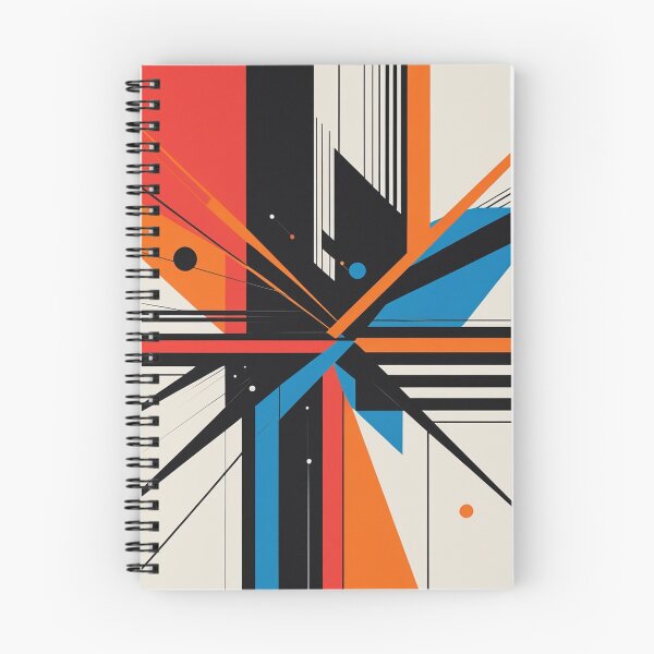 Item preview, Modern Bauhaus Geometric Abstract | Constructivist Lines & Bold Color Pattern designed and sold by semenol.