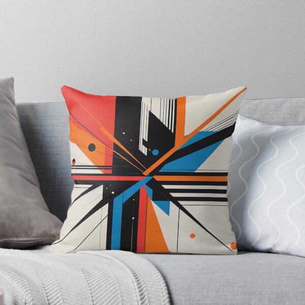 Item preview, Modern Bauhaus Geometric Abstract | Constructivist Lines & Bold Color Pattern designed and sold by semenol.