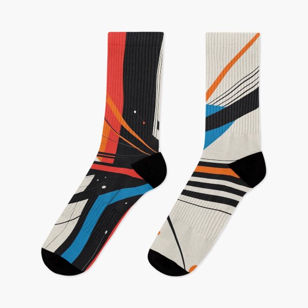 Item preview, Modern Bauhaus Geometric Abstract | Constructivist Lines & Bold Color Pattern designed and sold by semenol.