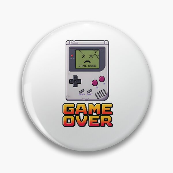 Item preview, Retro Handheld Game Console Game Over Pixel Art designed and sold by crazyhome.