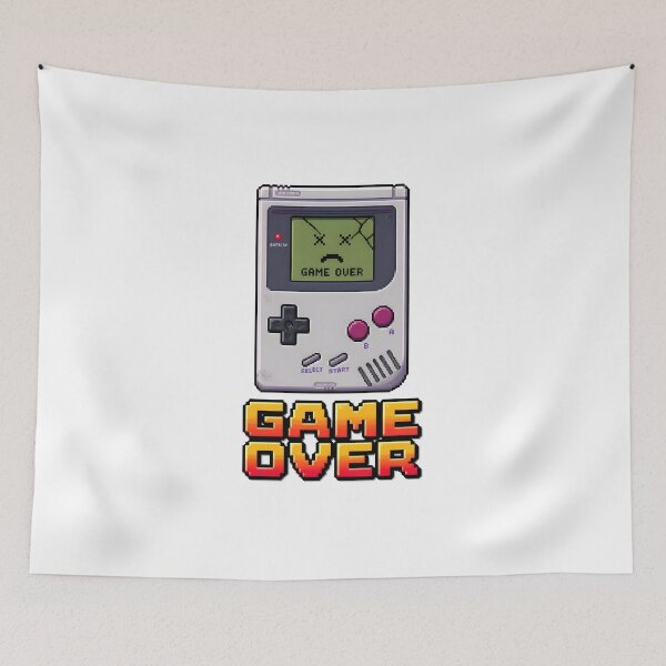 Item preview, Retro Handheld Game Console Game Over Pixel Art designed and sold by crazyhome.