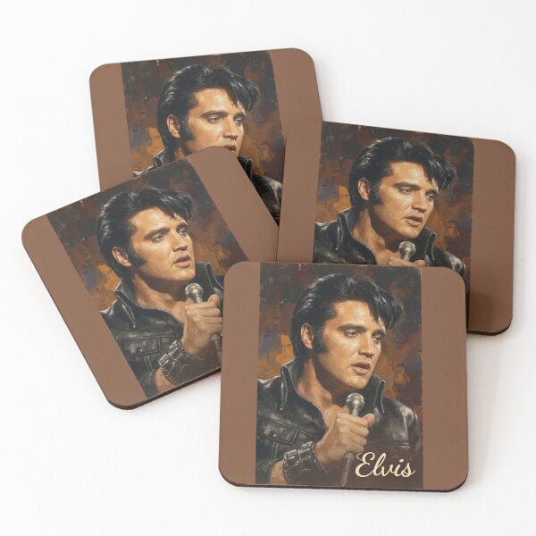 Item preview, Elvis Presley '68 Comeback Vintage Portrait Art designed and sold by ElvisVintagePosters.