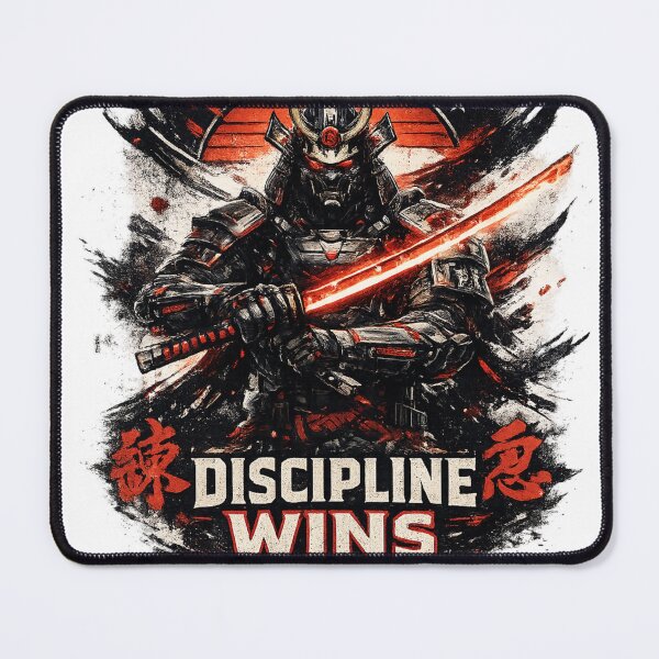 Item preview, Discipline Wins Cyber Samurai Design designed and sold by CodePaws Creations.