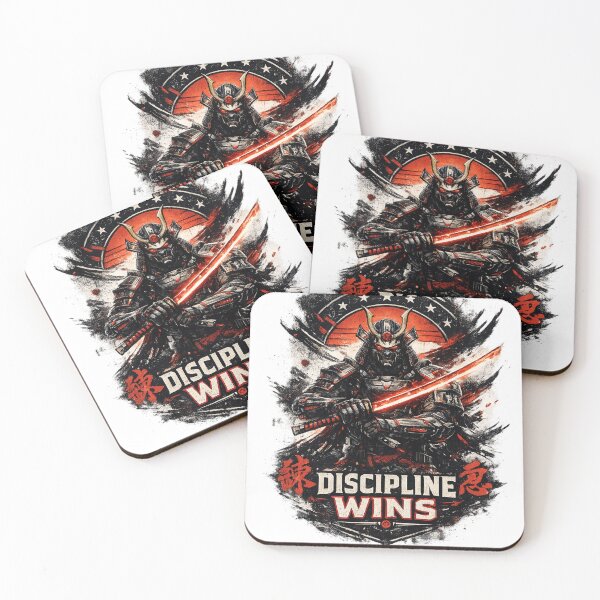 Item preview, Discipline Wins Cyber Samurai Design designed and sold by CodePaws Creations.