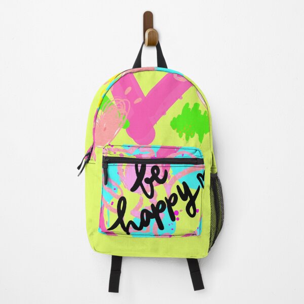 Item preview, Be Happy Street Art Colorful Neon Hearts Shirt designed and sold by MariaPCMaria.