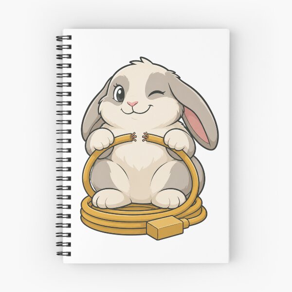 Item preview, Naughty Lop Bunny Chewed the Charger Cable designed and sold by eignvalue.