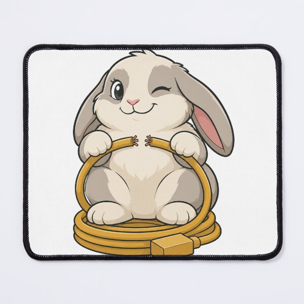 Item preview, Naughty Lop Bunny Chewed the Charger Cable designed and sold by eignvalue.