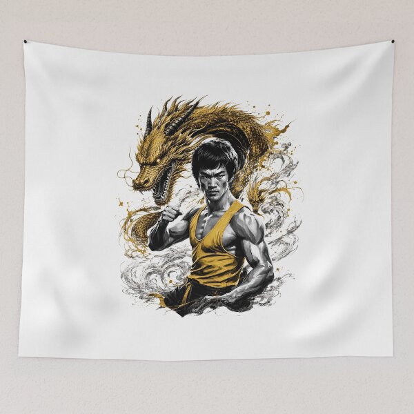 Item preview, Bruce Lee Golden Dragon Martial Arts Tribute designed and sold by Fashvora.