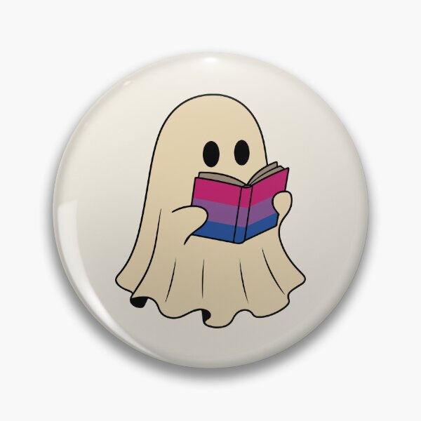Item preview, Bisexual Halloween Ghost Reading Book designed and sold by Cannaxes Studio.