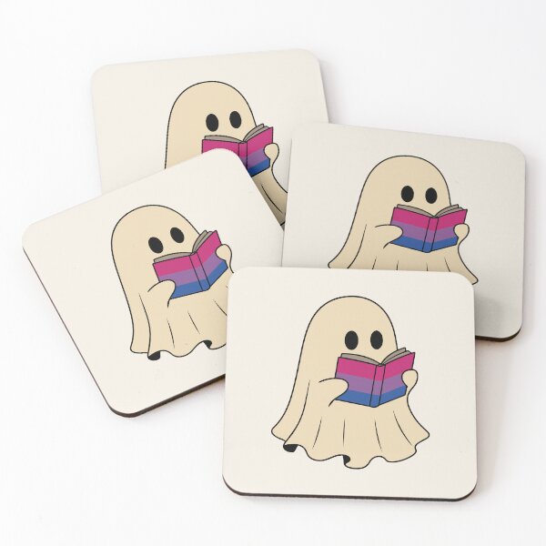 Item preview, Bisexual Halloween Ghost Reading Book designed and sold by Cannaxes Studio.