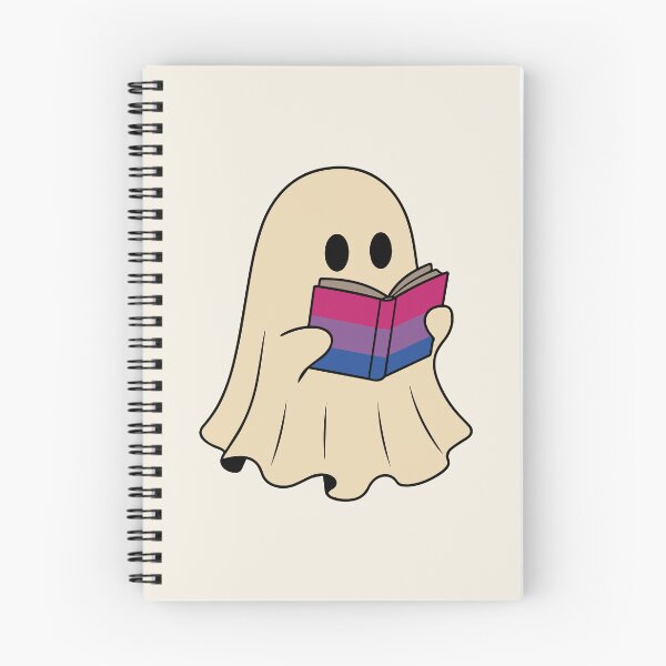 Item preview, Bisexual Halloween Ghost Reading Book designed and sold by Cannaxes Studio.
