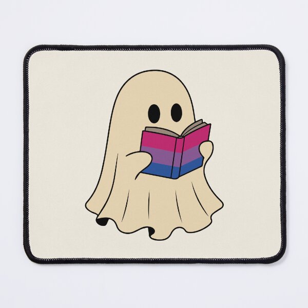 Item preview, Bisexual Halloween Ghost Reading Book designed and sold by Cannaxes Studio.