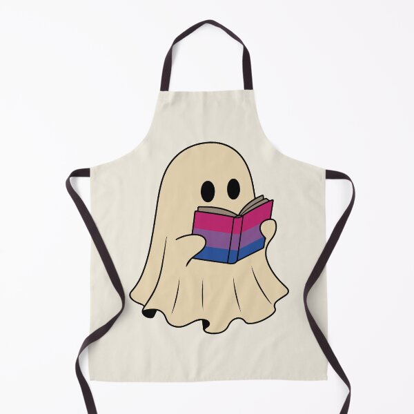 Item preview, Bisexual Halloween Ghost Reading Book designed and sold by Cannaxes Studio.