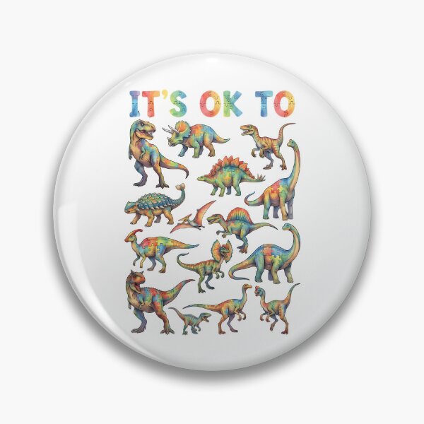 Item preview, Its Ok To Be Different Autism Dinosaur Awareness Quote designed and sold by bondsjeffreyss.