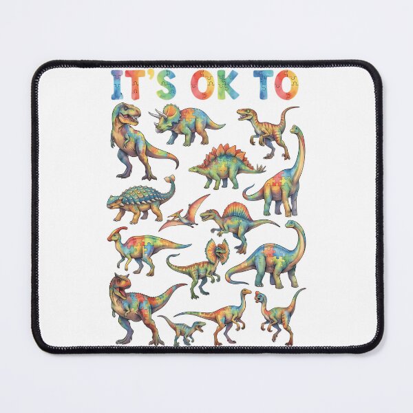 Item preview, Its Ok To Be Different Autism Dinosaur Awareness Quote designed and sold by bondsjeffreyss.