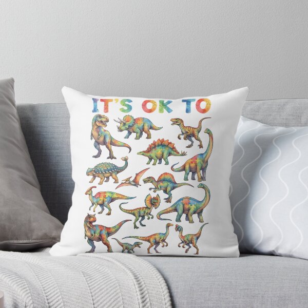 Item preview, Its Ok To Be Different Autism Dinosaur Awareness Quote designed and sold by bondsjeffreyss.