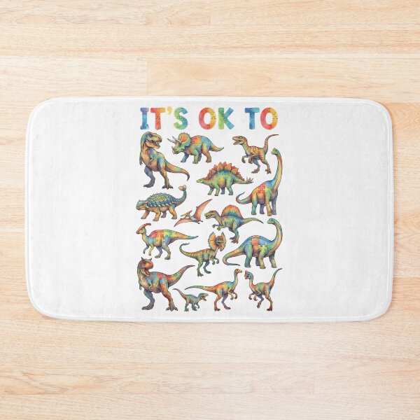 Item preview, Its Ok To Be Different Autism Dinosaur Awareness Quote designed and sold by bondsjeffreyss.