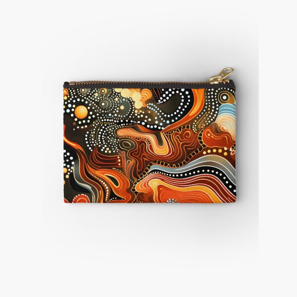 Item preview, Aboriginal Glowing Earth Dot Painting Warm Abstract Pattern designed and sold by GrinGalore.