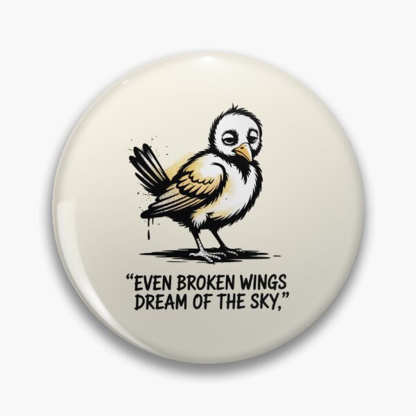 Item preview, Banksy Bird - Even broken wings dream of the sky designed and sold by 123ks.