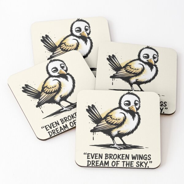 Item preview, Banksy Bird - Even broken wings dream of the sky designed and sold by 123ks.