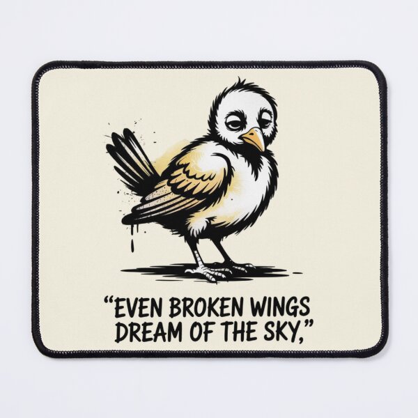Item preview, Banksy Bird - Even broken wings dream of the sky designed and sold by 123ks.