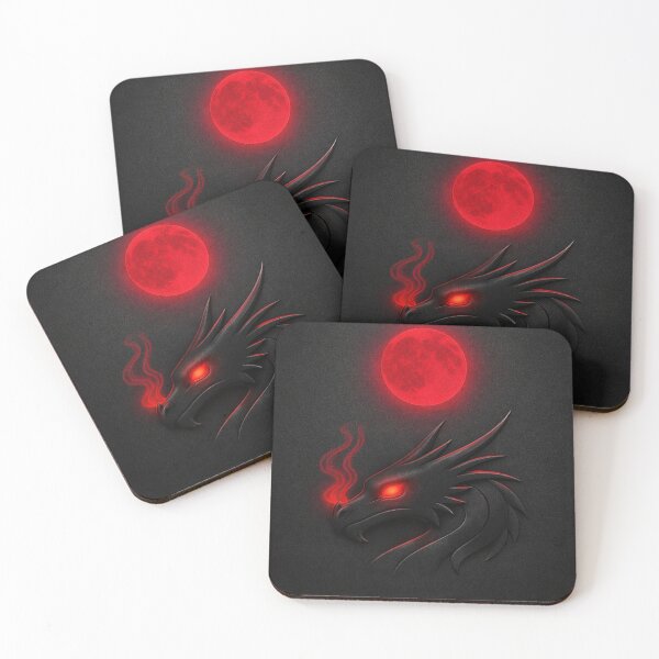 Item preview, Fiery Dragon Moon - Symmetrical Glow Design designed and sold by Rocket&Stars.