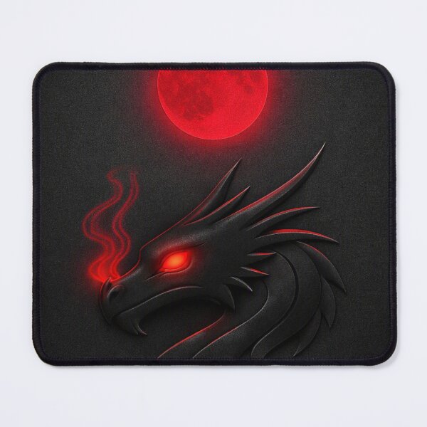 Item preview, Fiery Dragon Moon - Symmetrical Glow Design designed and sold by Rocket&Stars.