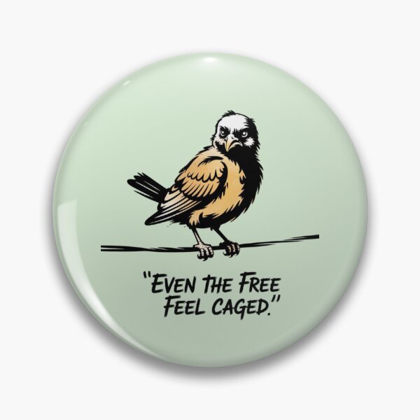 Item preview, Banksy bird - even the free feel caged designed and sold by 123ks.
