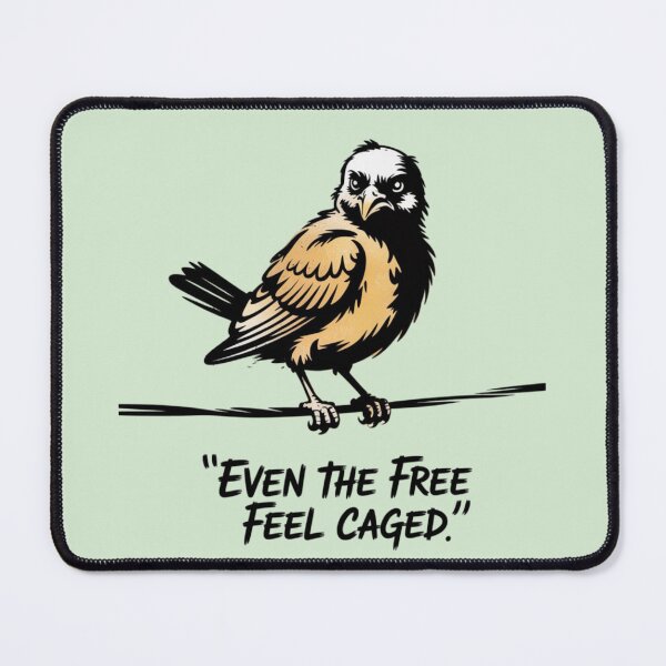 Item preview, Banksy bird - even the free feel caged designed and sold by 123ks.