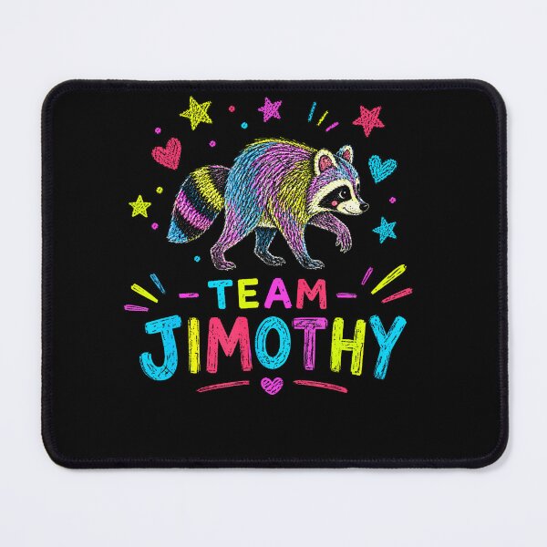 Item preview, Team Jimothy Colorful Raccoon Wildlife Support designed and sold by JoachimUnger.