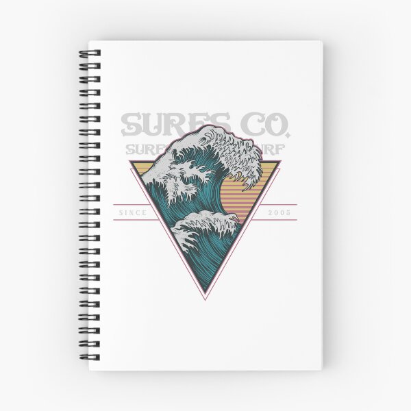 Item preview, Vintage Surf Wave Badge Retro 80s Sunset & Ocean Aesthetic designed and sold by RiderSpoon.