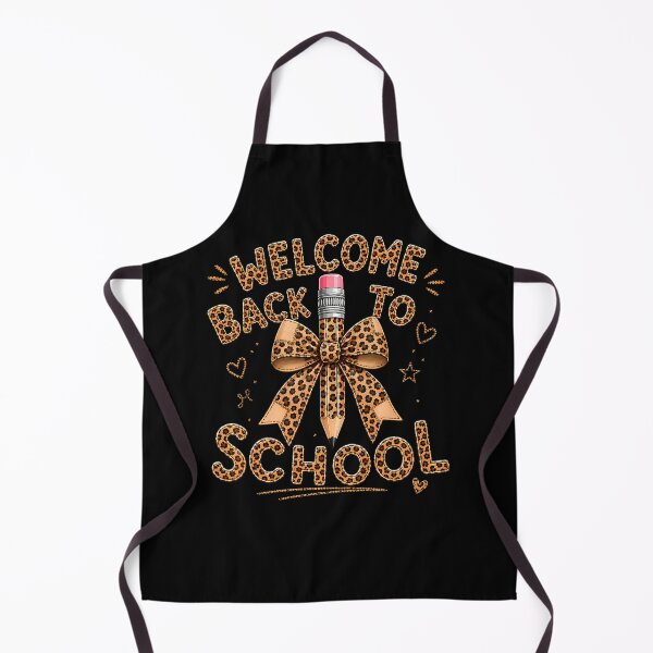 Item preview, Welcome Back To School Pencil Leopard Patchwork Bow Coquette designed and sold by JoachimUnger.